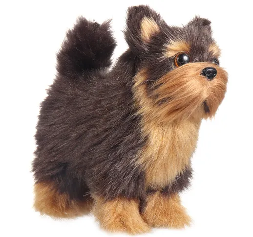 Yorkshires Terrier Simulazione realistica Peluche Cane Bambole animali realistiche Giocatt...