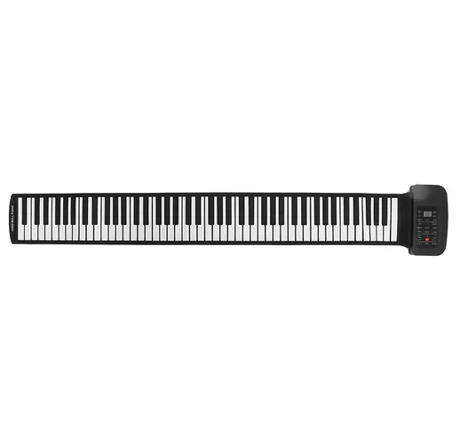 KONIX PA88M Pianoforte arrotolabile con tastiera elettronica portatile pieghevole a 88 tas...