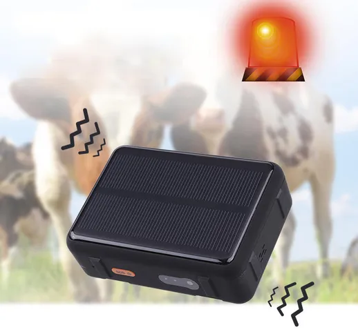 V44 solare Power 4G Pet Tracker WIFI GPS LBS Tracker IP67 Impermeabile Bestiame Pecore Bam...