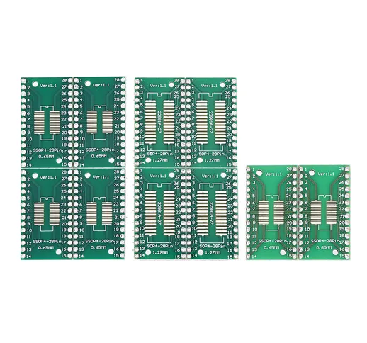 30pcs TSSOP28 SSOP28 a DIP28 SOP28 Trasferimento PCB Board DIP Pin Board Pitch Adapter