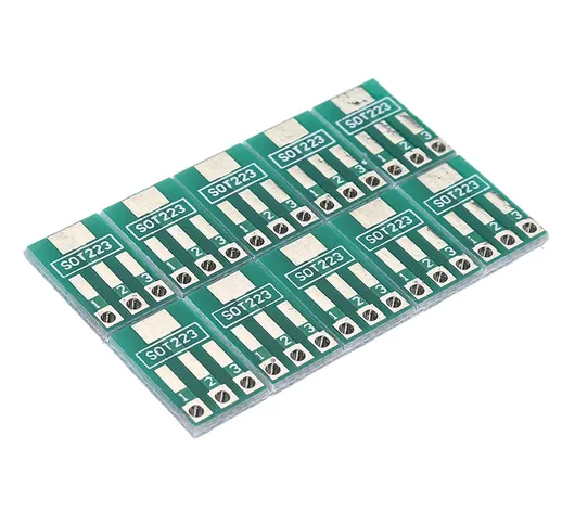 50 pezzi SOT89 / SOT223 a SIP Patch Transfer Adapter Board SIP Pitch 2.54mm PCB Tin Piatto