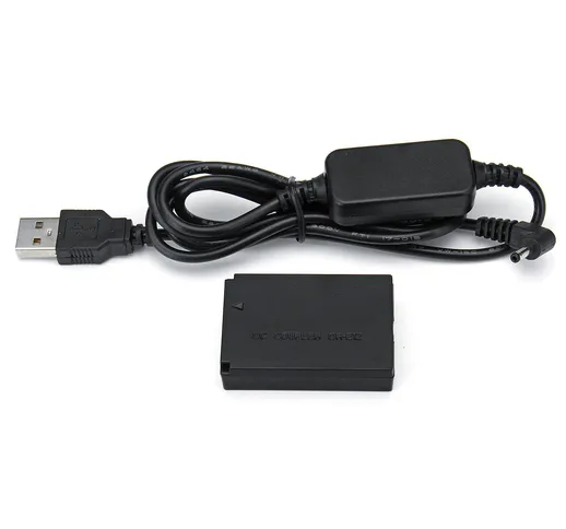 Cavo USB 5 V Power Bank CC 8,4 V + Accoppiatore CC DR-E 12 LP-E12 Dummy Batteria per Canon...