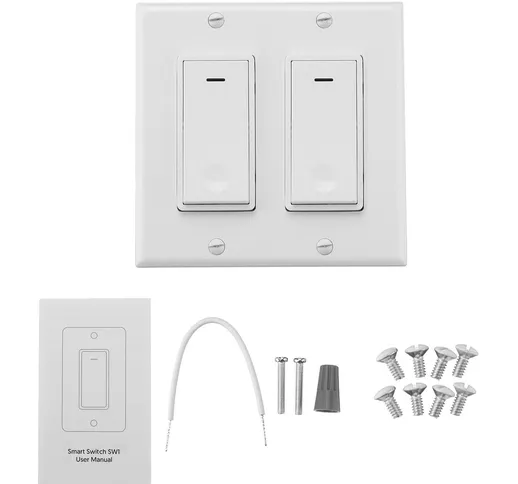 2-4 Gang Smart WiFi Wall Light Fan Switch Pannello moderno per Amazon Alexa Google Home