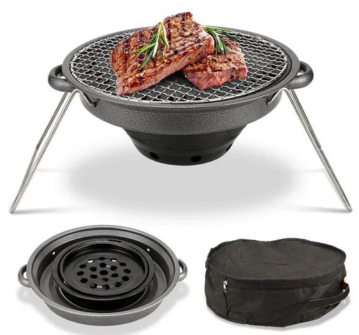 30CM Samgyupsal antiaderente Samgyeopsal Coreano Grill Pan Riscaldamento Stufa Barbecue BB...