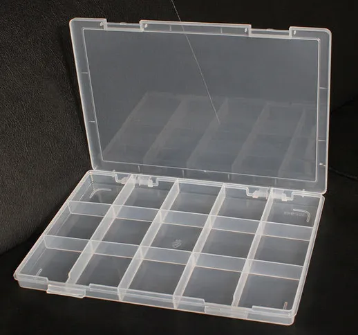 15 vani portaoggetti di elettronica di plastica casella caso gadget strumento
