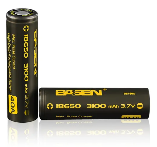 2pcs basen bs186q batteria scarica top ricaricabile agli ioni di litio ad alta scarico 3.7...