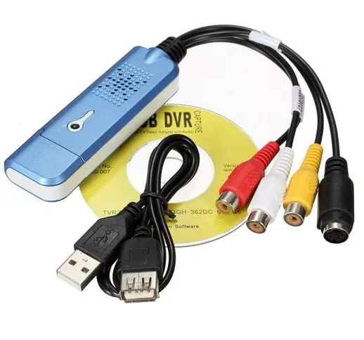 USB 2.0 Convertitore Audio Video Adattatore di Bloccaggio del Computer Grabber per NTSC PA...