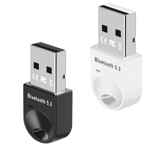 Adattatore USB bluetotoh 5.3 Dongle Mini Trasmettitore audio wireless ricevitore Senza dri...