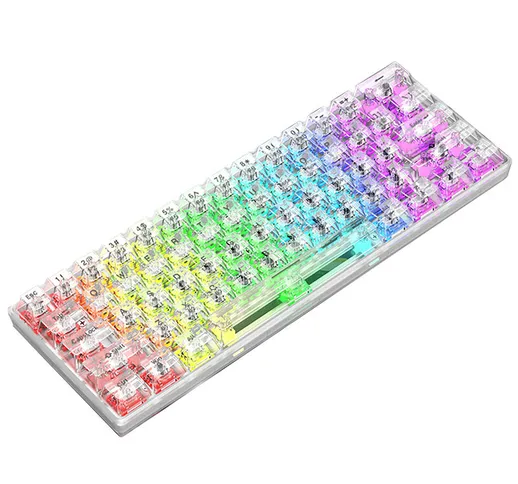 XUNSVFOX K30 61 Tasti Meccanico Tastiera da gioco sostituibile a caldo RGB Type-C Tastiera...