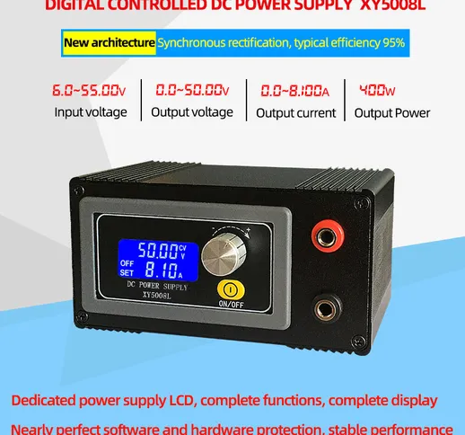 XY5008L Modulo Buck Controllo digitale Alimentatore CC 50 V 8 A 400 W Modulo step down cor...