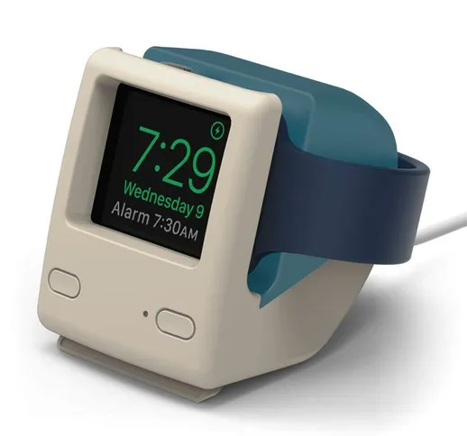 Adatto per ricarica Apple Watch Silicone Supporto per orologio base Supporto da tavolo per...