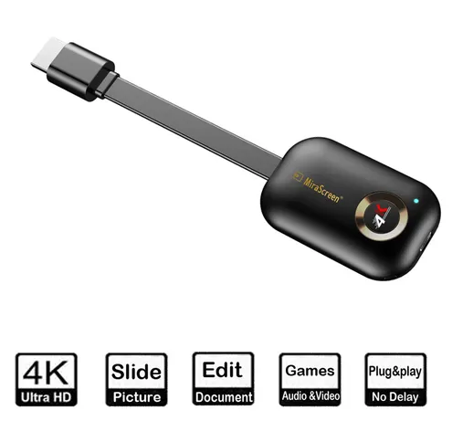 Bakeey Plus Amplificatore schermo 4K / 2.4G 4K / 5G HD WiFi dual-band Stesso dispositivo s...