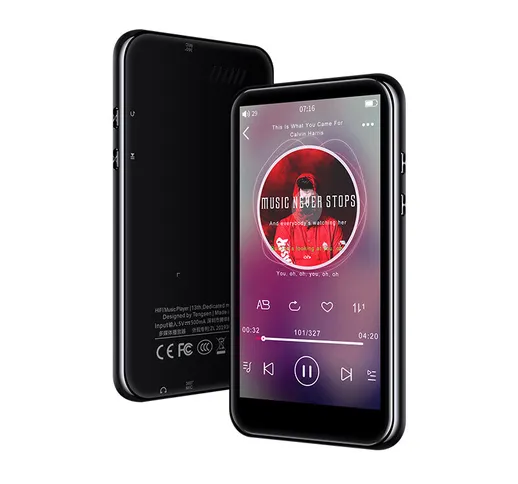 IQQ M1 8 GB Bluetooth 5.0 Lettore MP3 Schermo da 4 pollici Full Touch Altoparlante integra...