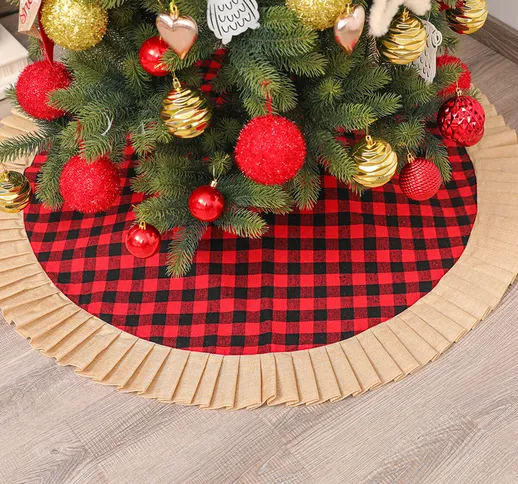 Grembiule da albero di Natale da 120 cm Grembiuli da albero di Natale per Capodanno Tappet...
