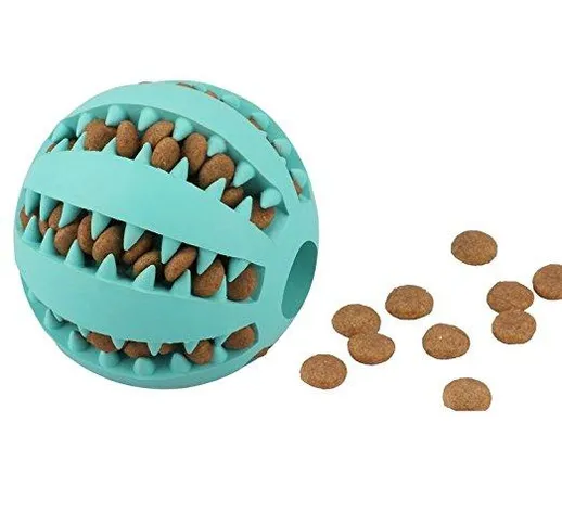 7CM Interactive IQ Treat Ball Pallini di cane di gomma di gomma con le palle del cane di g...