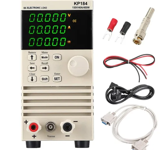 Tester di capacità KP184 DC elettronico Batteria RS485/232 400W 150V 40A AC220V Profession...
