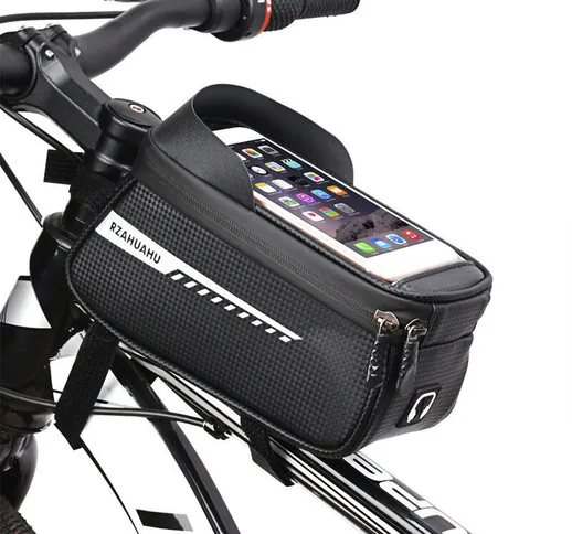 6,5 pollici Bike Frame Riding Borsa Custodia per telefono riflettente Touch Screen Tasca p...