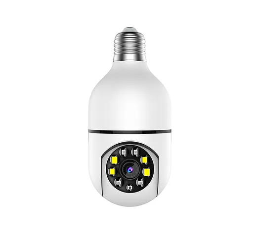 Lampadina 1080P CCTV fotografica Telecamera di sorveglianza wireless 2.4G/5GHz con PTZ Cit...