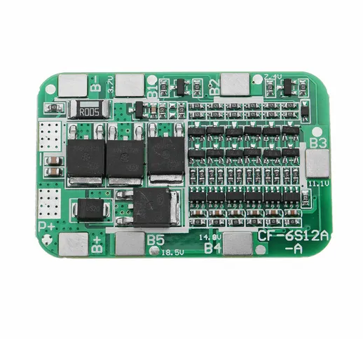 DC 24V 15A 6S PCB BMS Protection Board For Solar 18650 Li-ion Lithium Battery Module With...