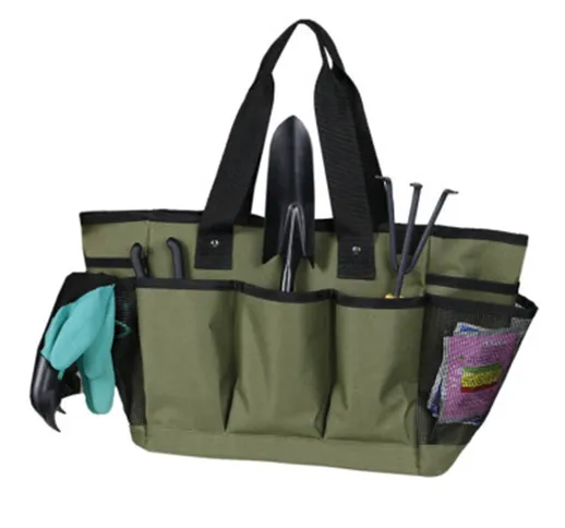 Durevole multi tasche Tote Garden Borsa Manico Strumenti Organizzatore Storage Borsa Porta...