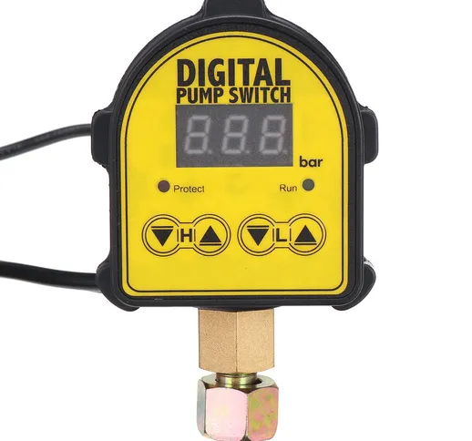 Interruttore del regolatore di pressione digitale Display a 10 bar G3 / 8 "adattatore per...