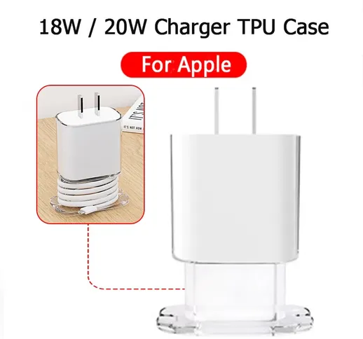 Custodia protettiva per cavo per caricabatterie Apple Adattatore di alimentazione USB-C da...