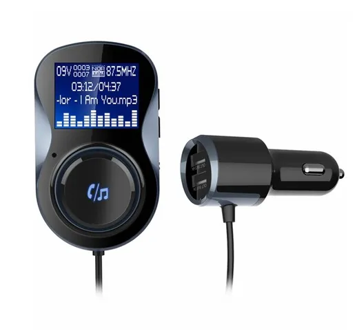 BC30 Car 4.1 + EDR Bluetooth Lettore MP3 Caricabatteria da auto Dual USB FM a mani libere
