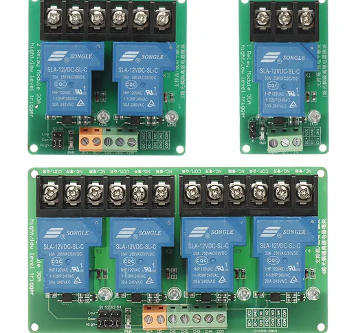 Modulo relè 1 canale 2 canali 4 canali 30A con isolamento accoppiatore ottico Supporto ad...