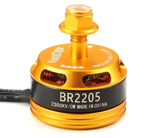 Racerstar Racing Edition 2205 BR2205 2300KV 2-4S motore senza spazzola Giallo per 220 250...