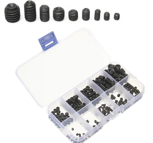 Suleve ™ MXAS1 Testa da 250 pezzi presa di corrente Set esagonale Grub Vite Assortimento i...