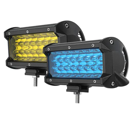 7 Pollici 144W 24 LED Faretto da lavoro Bar fascio di luce Guida per auto lampada per fuor...