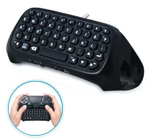 DOBE Bluetooth Tastiera per tastiera per Playstation 4 Mini Btv Wireless Keyboard Joystick...