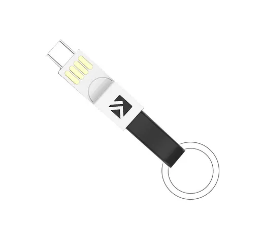2A USB-A a IP/Type-C/Micro USB Cavo di Ricarica Trasmissione Dati Rame Core Line 0.13M Lun...