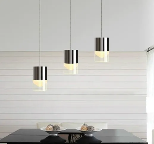 Moderno acrilico LED Lampadario a sospensione lampada Plafoniera per bar Living Room Decor...