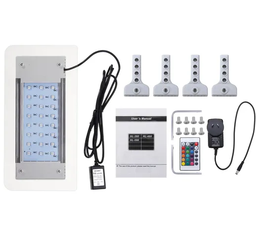 5W 24 LED RGB remoto Luce per acquario di controllo lampada Adatta per serbatoio di pesci...