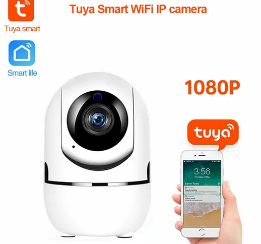 H10 Tuya HD 1080P WIFI IP fotografica Rilevamento allarme PT 6pcs IR LED Baby monitor per...