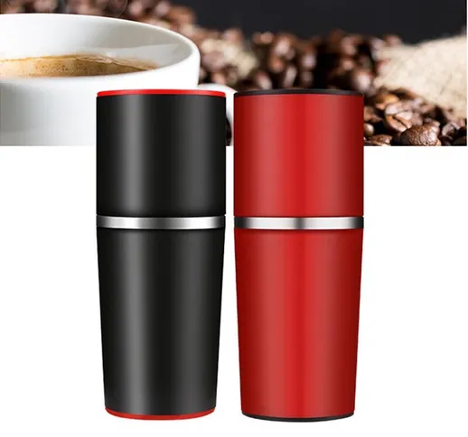 Macchina per caffè espresso portatile a pressione manuale per macchine da caffè Premendo l...