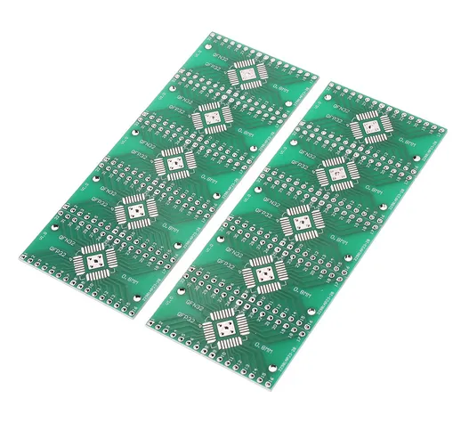 10PCS QFN32 QFP32 a DIP Adattatore PCB 0.8 / 0.65mm Convertitore PCB Board DIP Pin Pitch C...