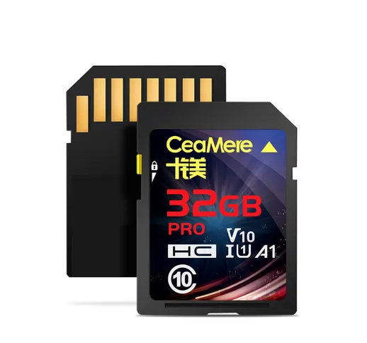 CEAMERE SMITOSP 32GB/64GB Scheda di memoria impermeabile C10 Scheda SD 4K UHD ad alta velo...