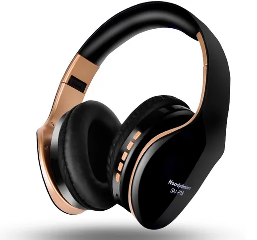 Bakeey SN-P18 Cuffia senza fili bluetooth stereo pieghevole per cuffie da 3,5 mm con sched...