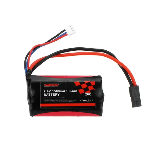 SUBOTECH 18650 7.4V 1500mAh 20C 2S Li-ion Batteria DZDC01 per BG1513 BG1515 BG1518 Modello...