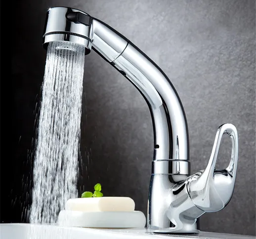 Lavabo BOiROO per bagno estraibile Miscelatore per lavabo ad altezza regolabile Miscelator...