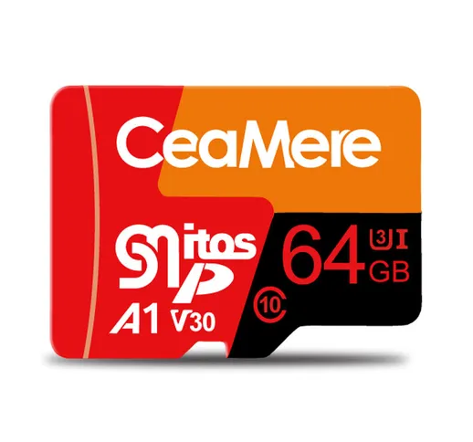 Scheda di memoria tricolore Ceamere 32GB/64GB Class10 Scheda di memoria TF ad alta velocit...