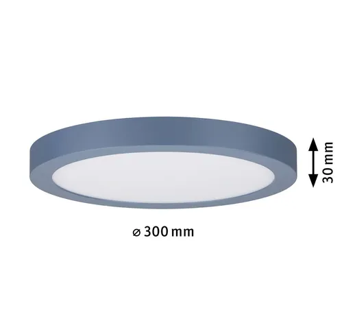  Abia pannello LED Ø 30cm 2.700K grigioblu