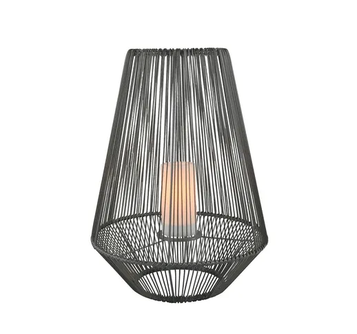  Lampada LED solare Mineros, grigio, altezza 51 cm