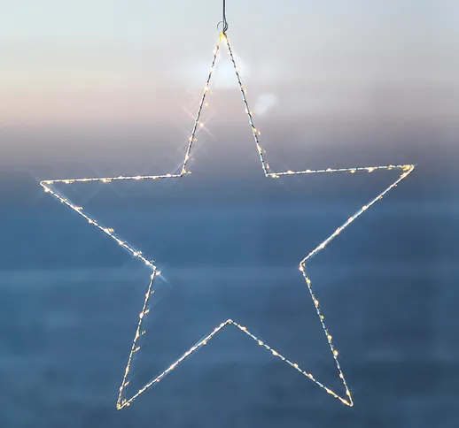 Lampada decorativa LED Liva Star bianca, 70 cm