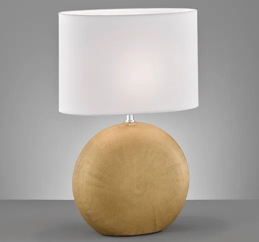  Lampada da tavolo Foro, oro/bianco, altezza 53 cm