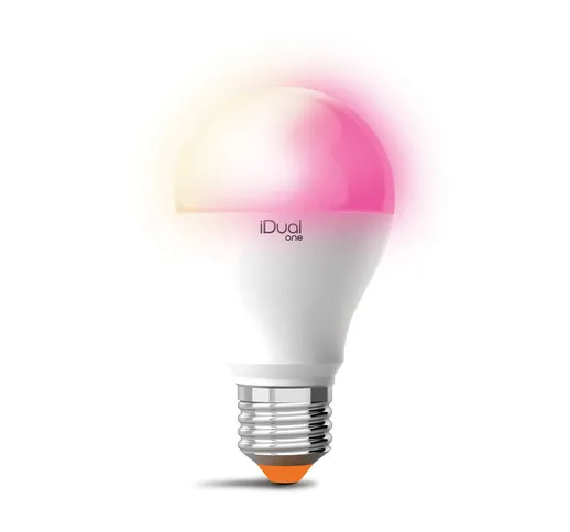  One lampadina LED E27 A60 9,5W RGBW