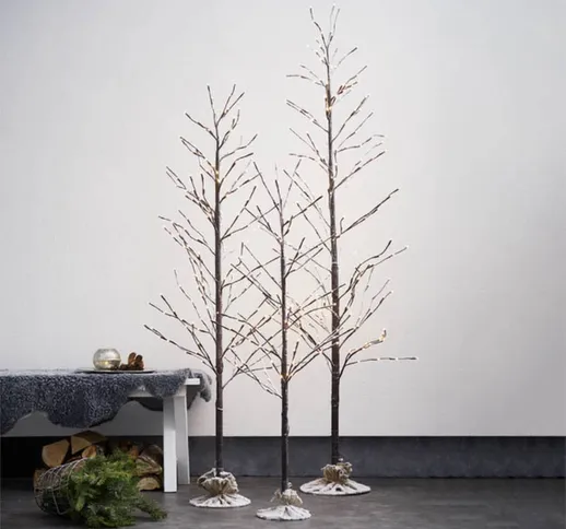  Albero LED Tobby Tree IP44 marrone altezza 150cm