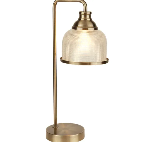 Lampada da tavolo Bistro II vetro holophone/ottone